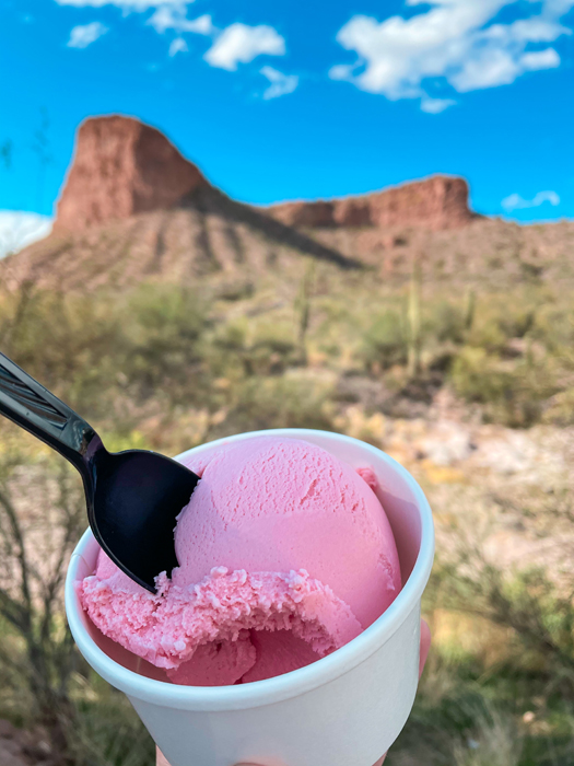 superstition mountains prickly pear gelato