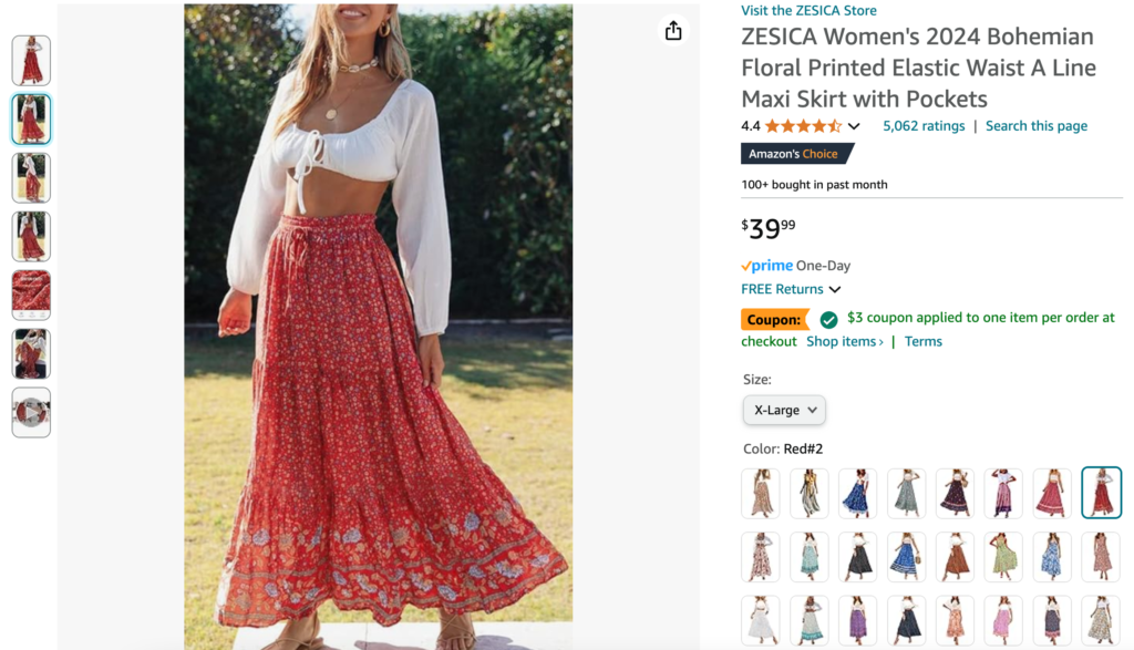 maxi skirt