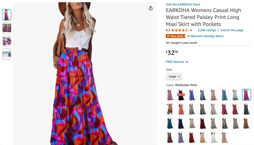 maxi skirt