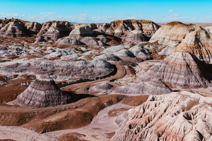 blue mesa petrified forest national park